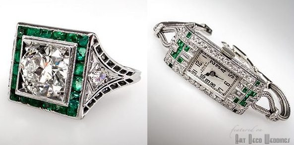 Emerald Art Deco Jewelry