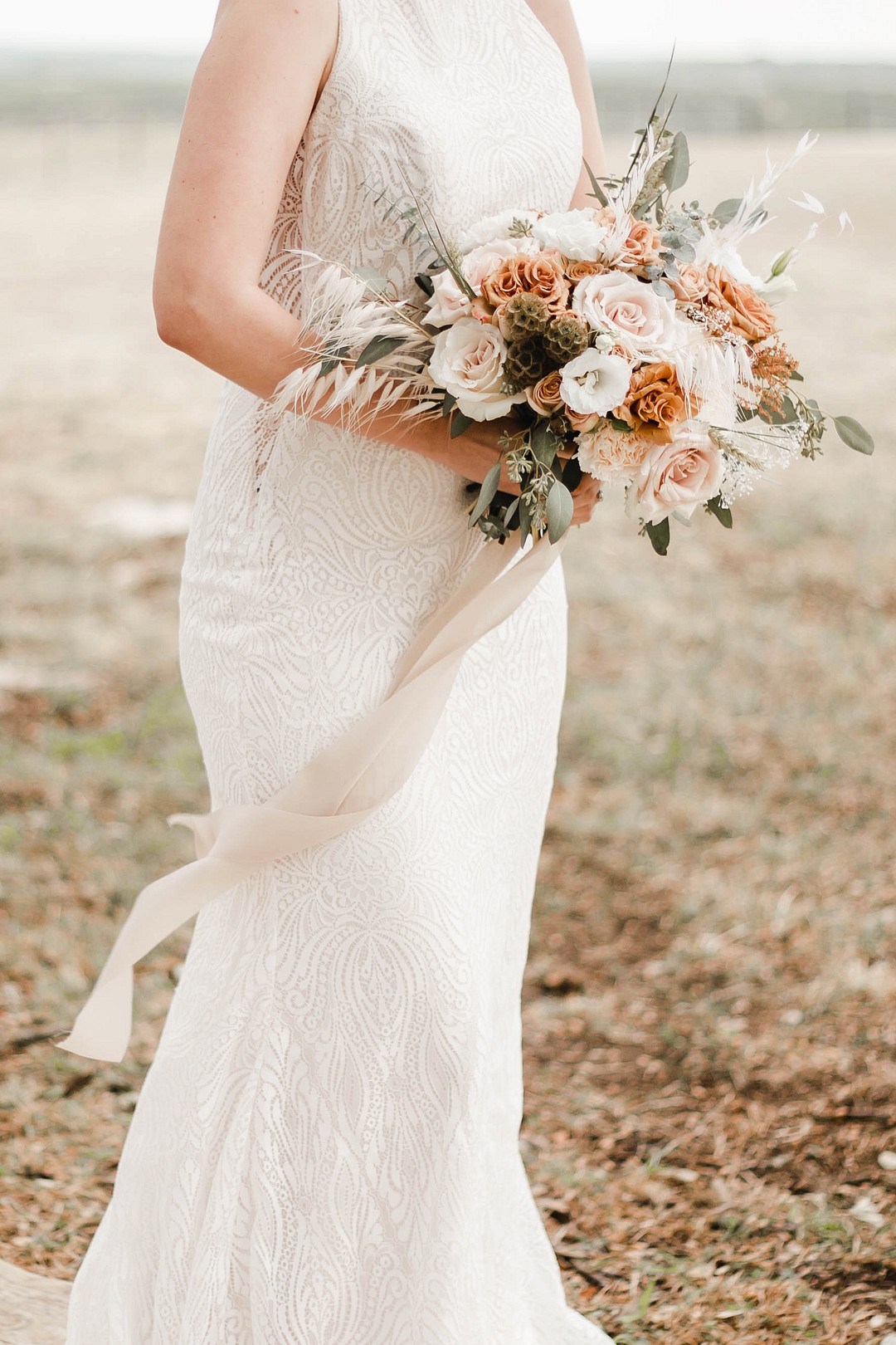Fall Bridal Bouquet | Rustic Autumn Texas Wedding