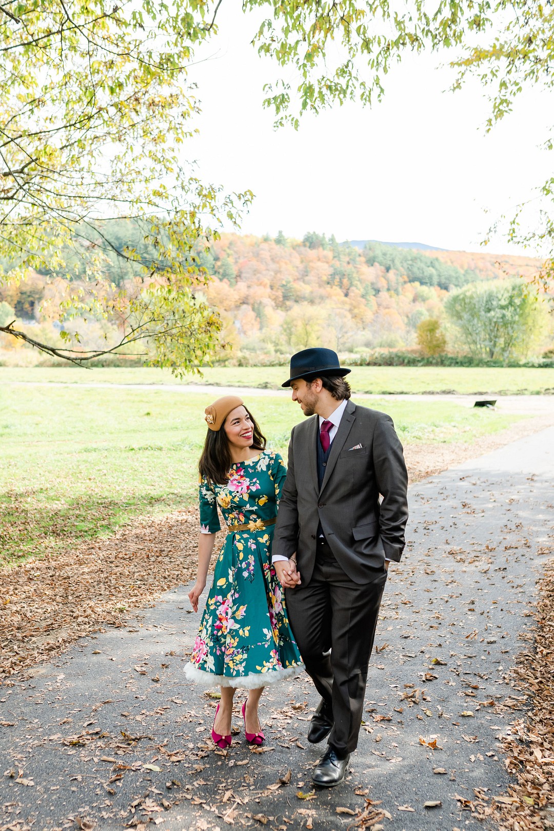 Fall Elopement | Vermont Vintage Wedding