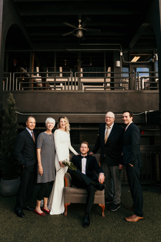 Family Portair | Art Deco Vintage Industrial Wedding