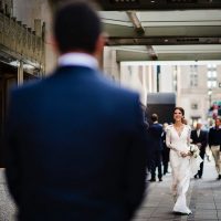 First Look New York City Wedding