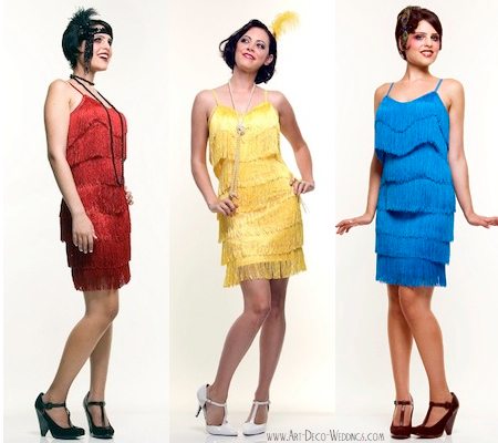 flapper style bridesmaid dresses