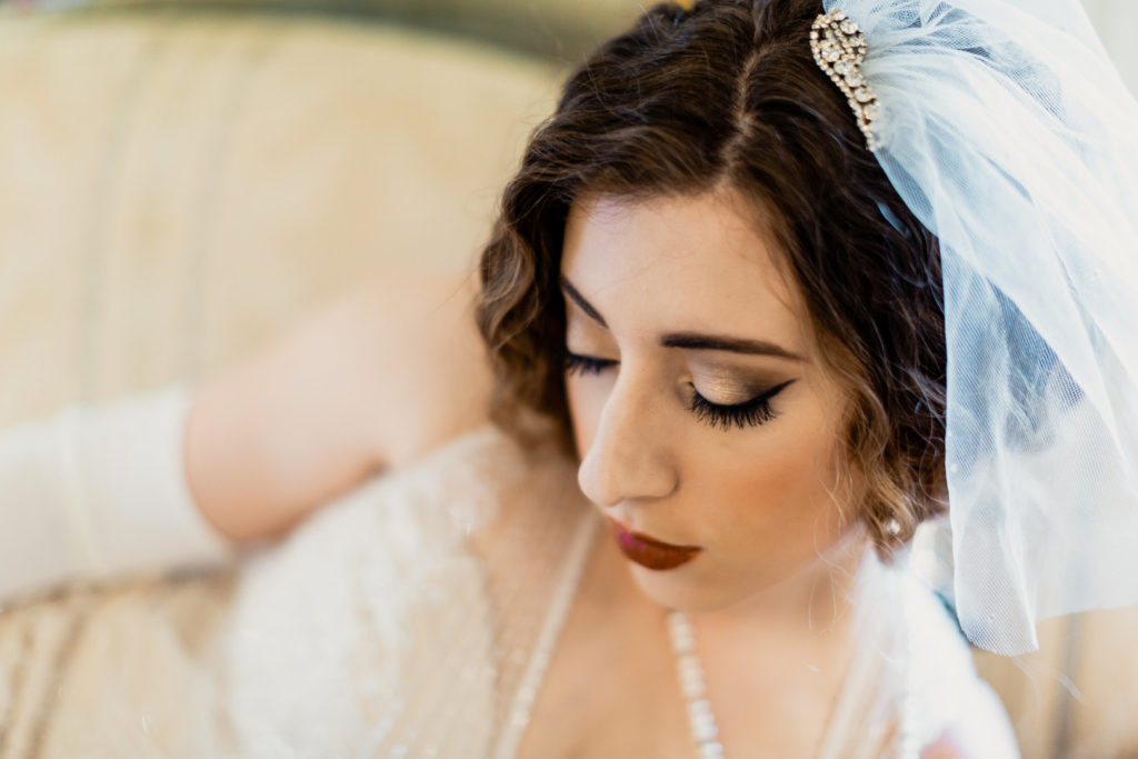 Flapper Hair + Makeup | 1920s Inspired Vow Renewal