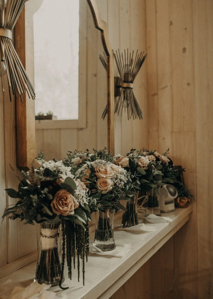 Floral Arrangements for Vintage Barn Wedding
