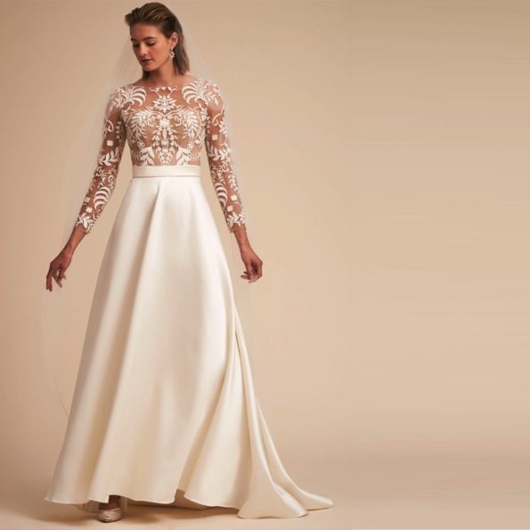 Floral Illusion Wedding Ballgown | Serena