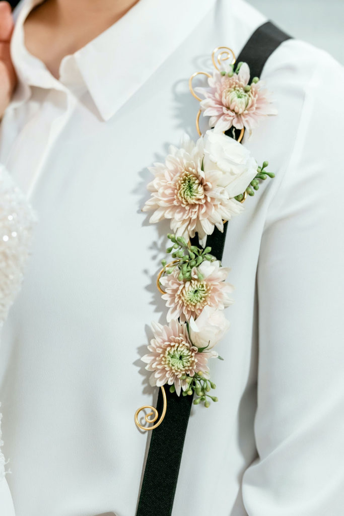 Floral Suspenders | Vintage Wedding Style