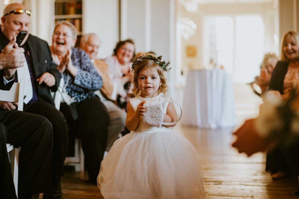 Flower Girl | Vintage Industrial NYC Wedding