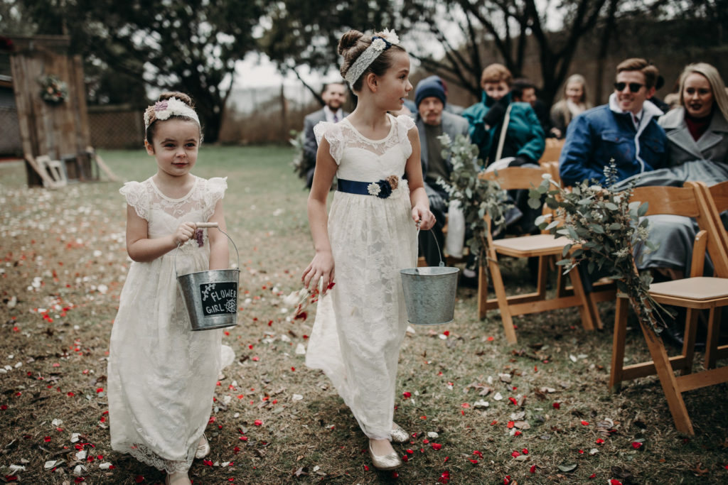 Flower Girls | DIY Austin Texas Wedding