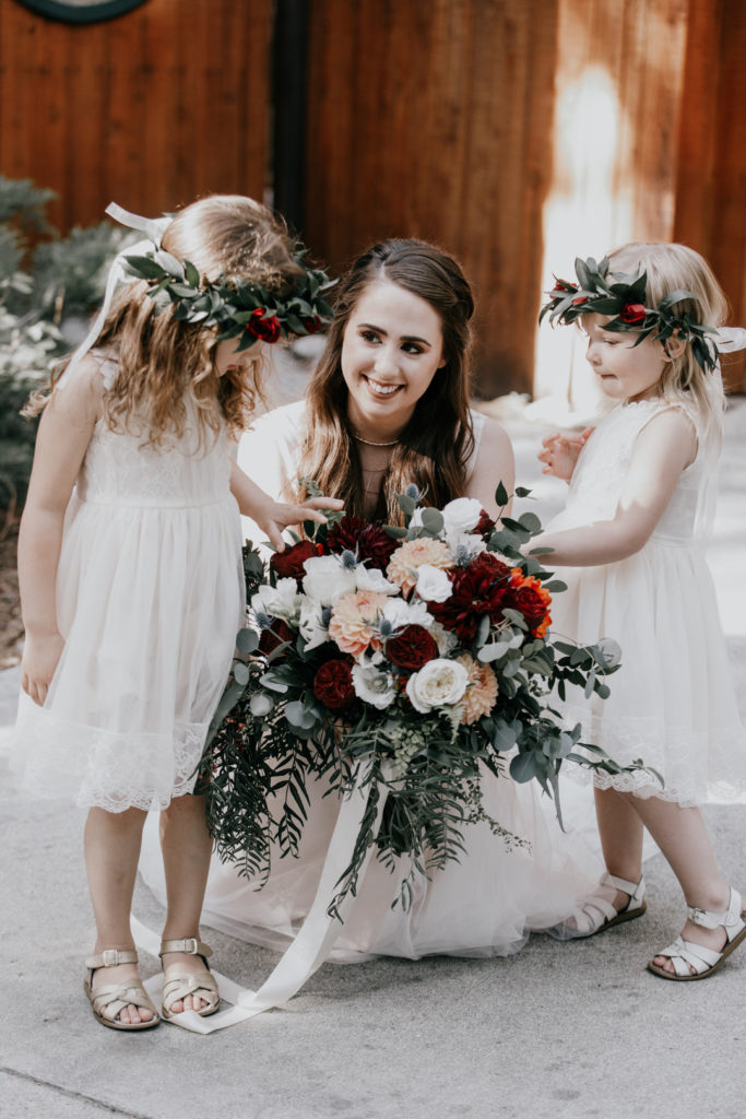 Flower Girls | Intimate Rustic Forest Wedding