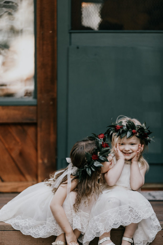 Flower Girls | Intimate Rustic Forest Wedding