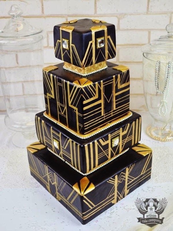 Art Deco Wedding Cake Deco Weddings