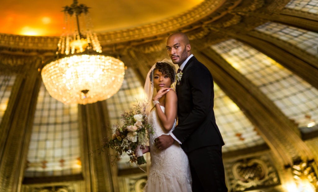 Gatsby Bride + Groom | Seattle Arctic Club