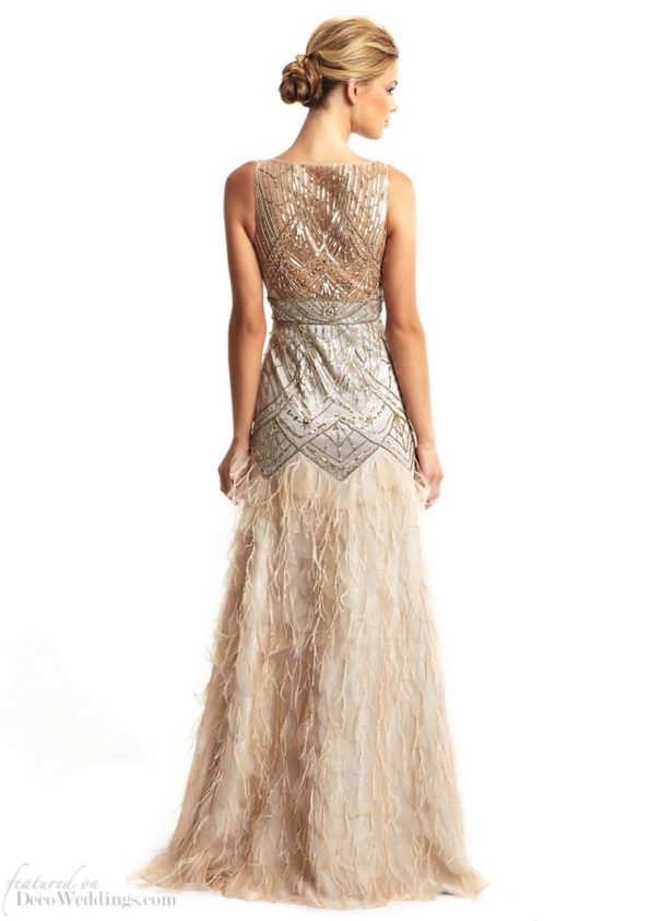 Gatsby Feather Flapper Dress