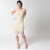 Ivory 1920s Flapper Dress | Deco Shop