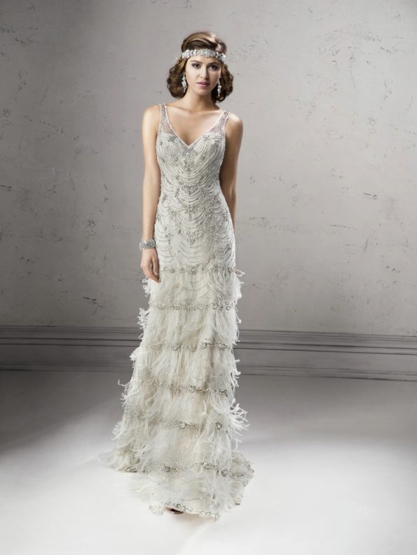 Gatsby Inspired Wedding Gown