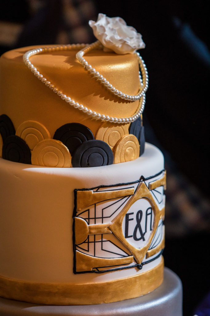 Gatsby Wedding Cake Detail