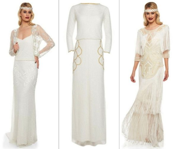 Gatsby Lady 1920s Style Wedding Dresses