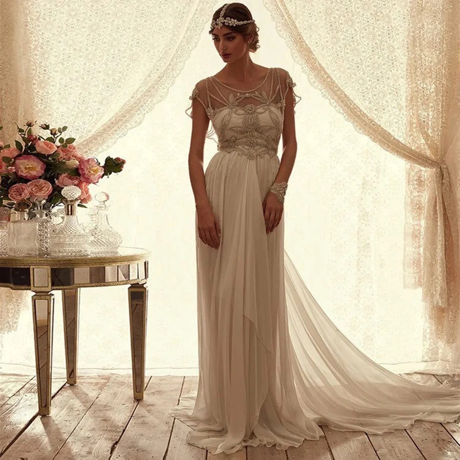 Glamorous Art Deco Wedding Gown | Eva