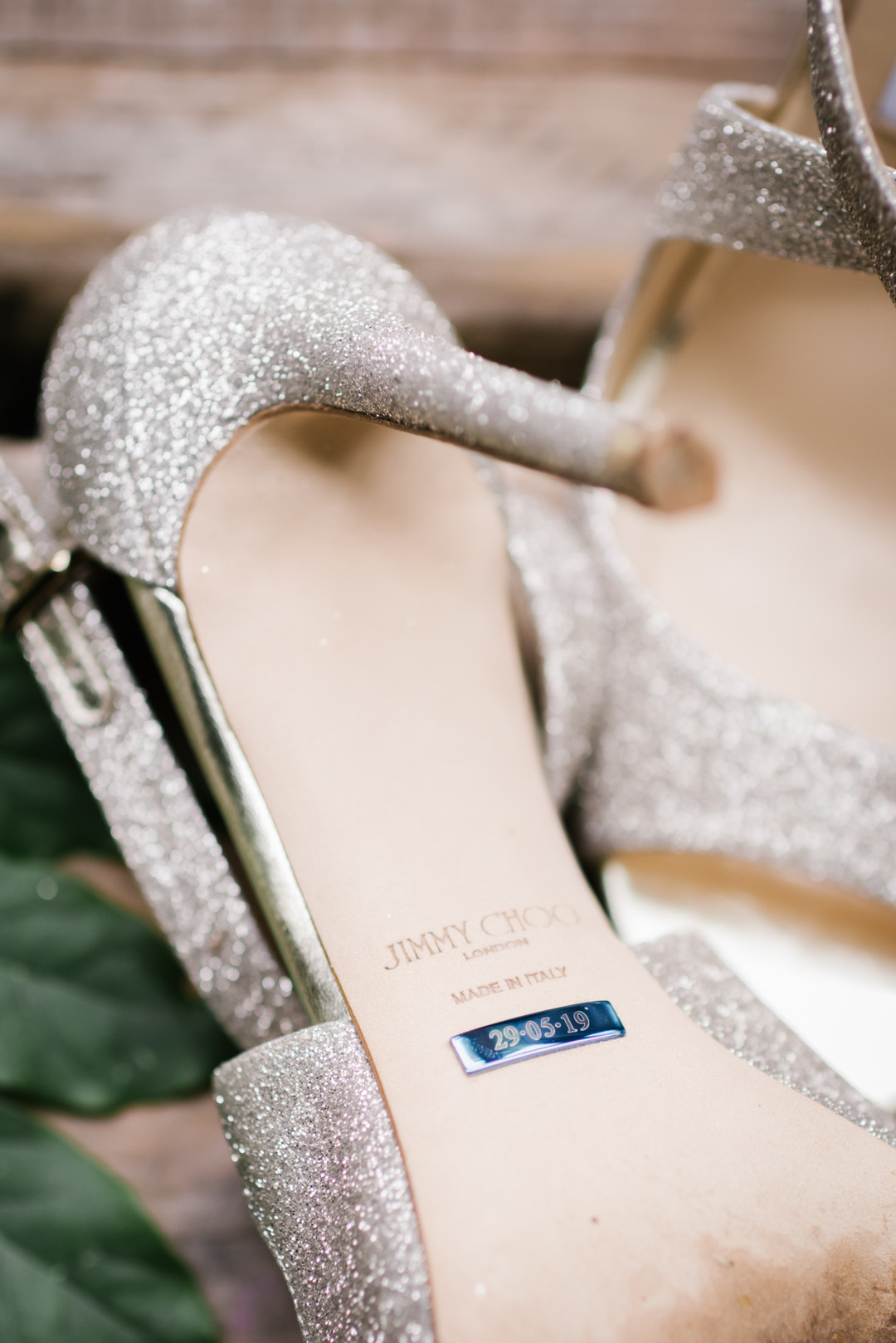 Glitter Jimmy Choo Bridal Shoes
