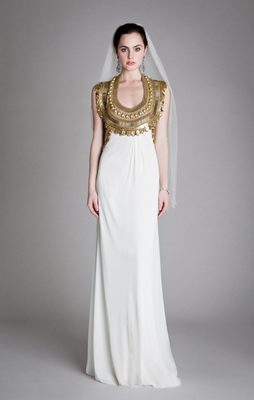 Temperley gold dress top