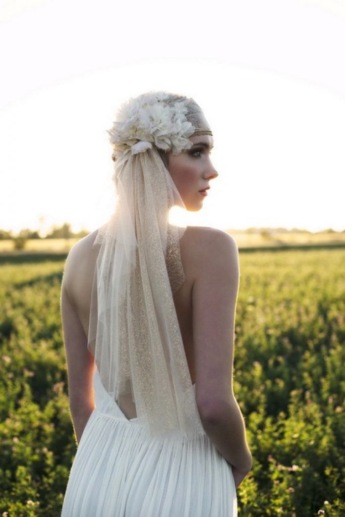 Gold 1920s Veil