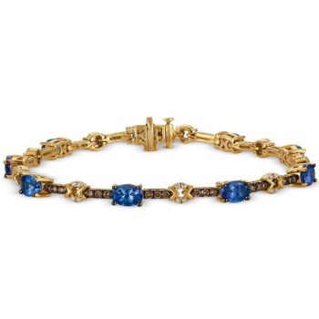 Gold Art Deco Tanzanite Bracelet