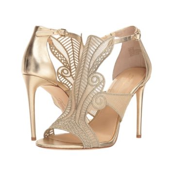 gold flapper shoes