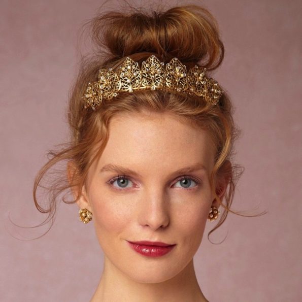 Gold Filigree Tiara | Francesca