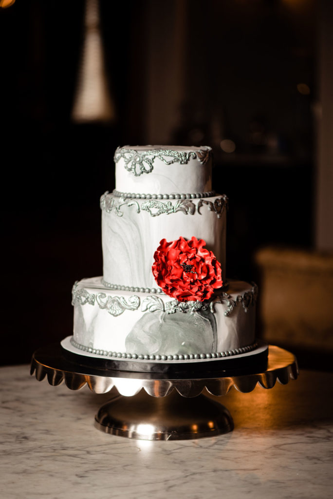 Gray Wedding Cake