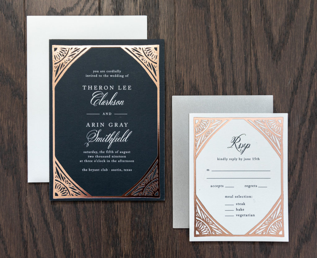 Great Gatsby Wedding Invitations