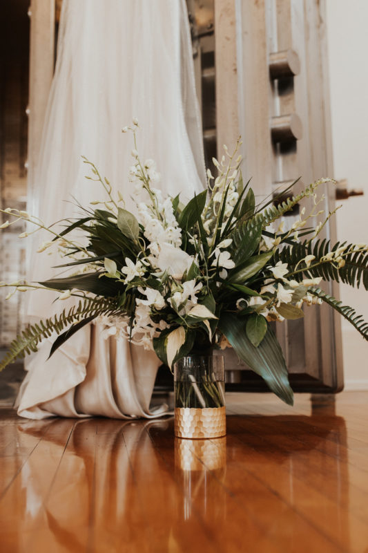 Green Florals 1920s Wedding