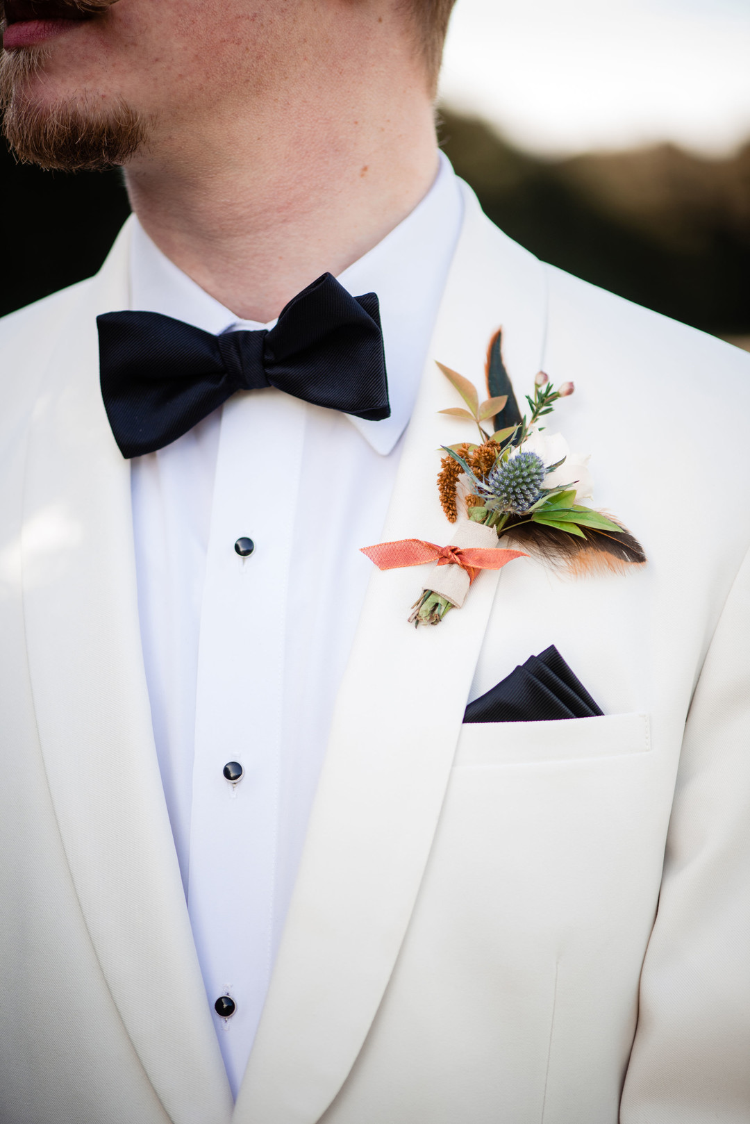 Groom Boutonniere | Gatsby Groom Style