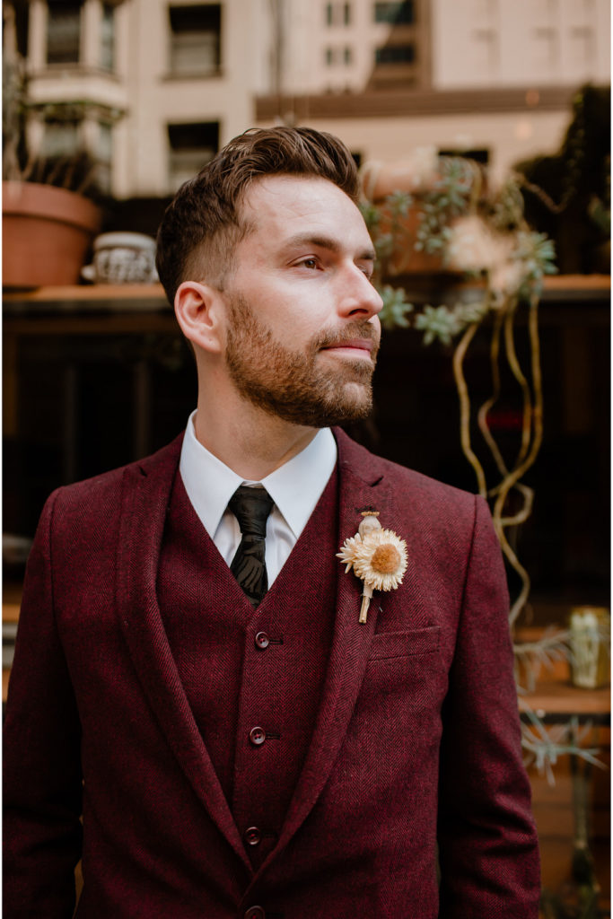 Vintage Groom Style LA Wedding