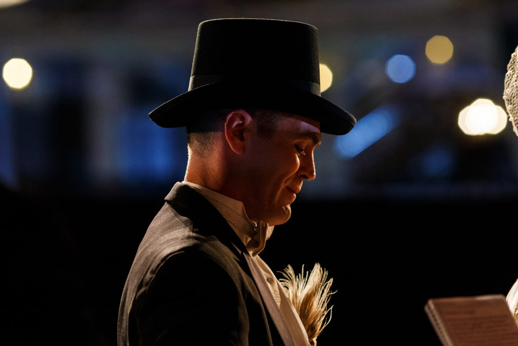 Groom | Vintage Movie Theater Wedding Ceremony