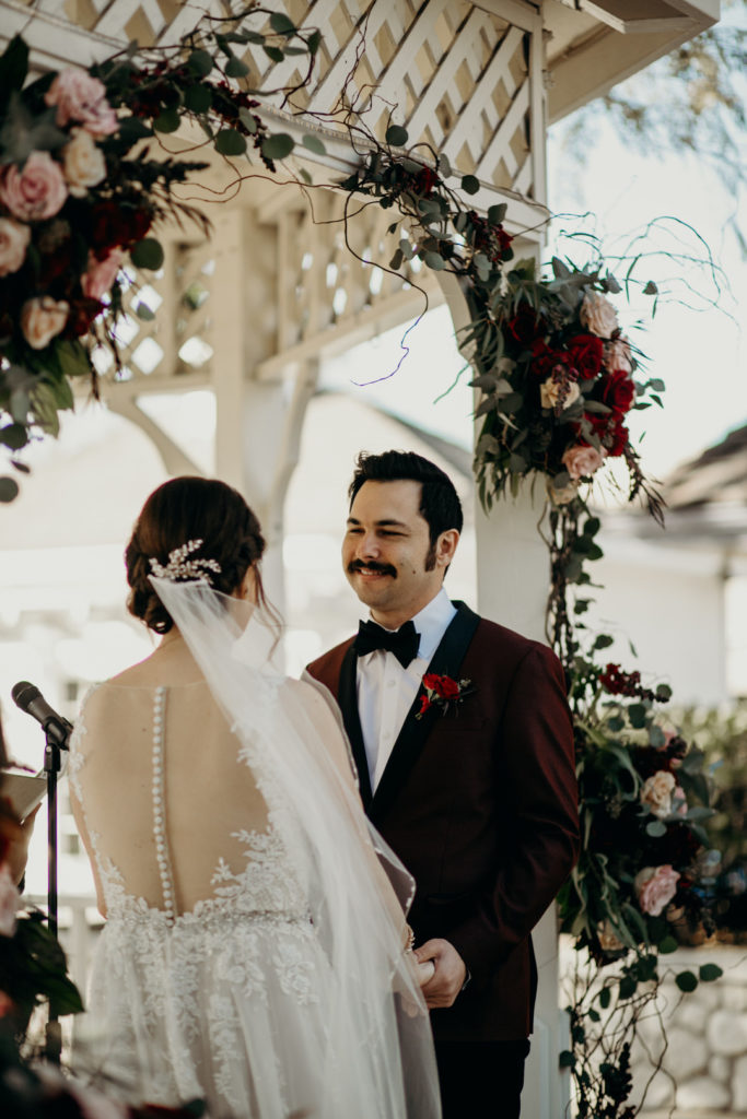 Groom Vows | Vintage California Winter Wedding