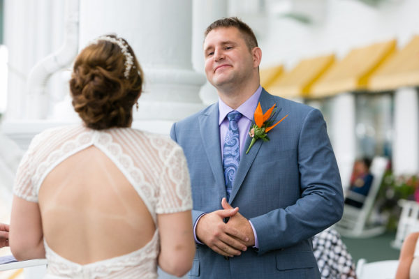 Groom Vows | Vintage Mackinac Island Wedding