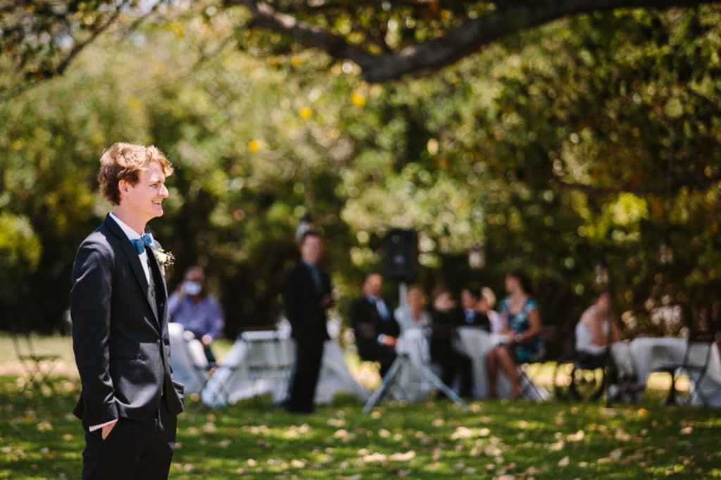 Groom Waiting | Vintage Style Wedding Australia