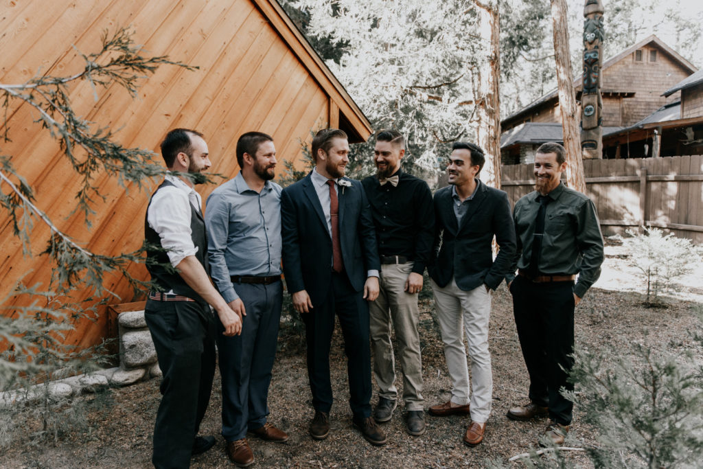 Groomsmen | Intimate Rustic Forest Wedding