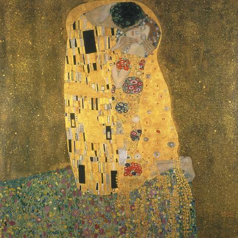 Gustav Klimt The Kiss Poster