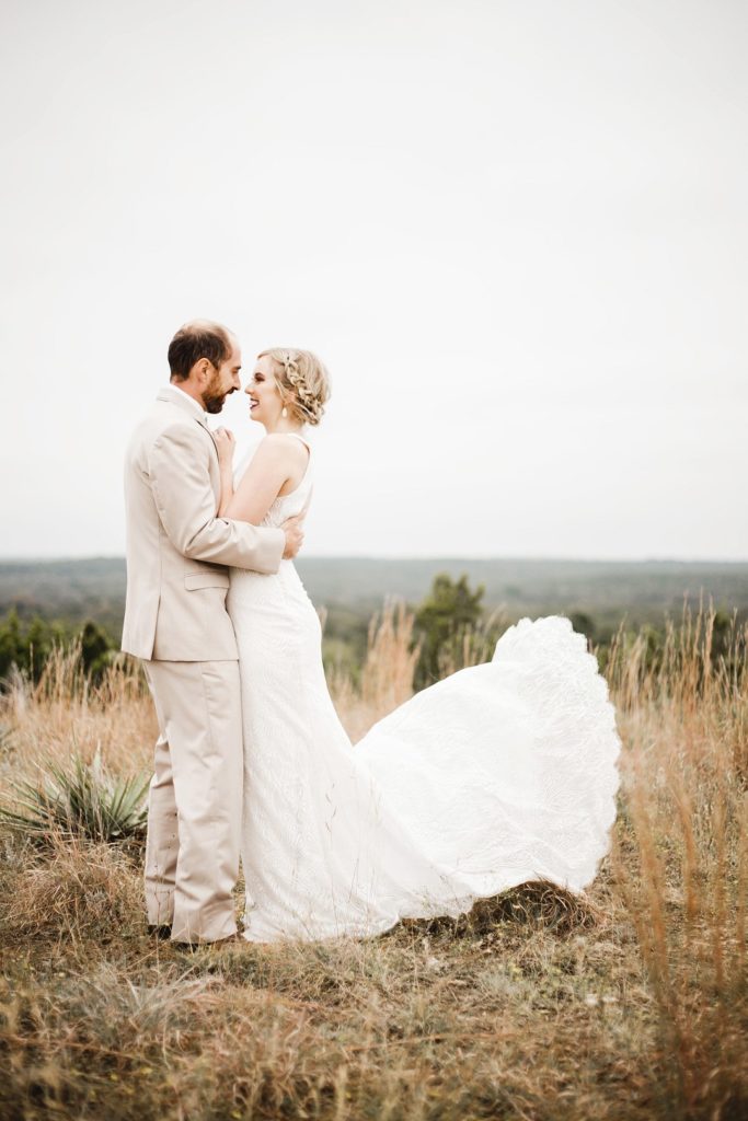 Happy Couple | Rustic Autumn Texas Ranch Wedding
