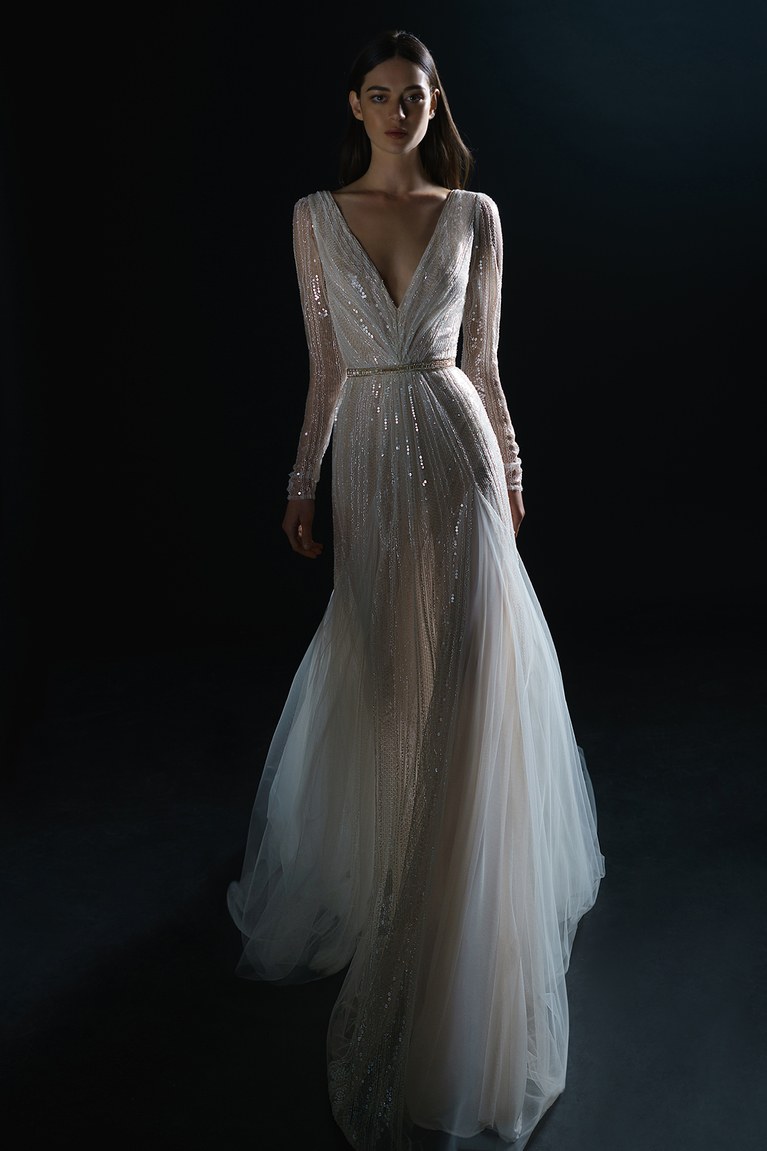deco wedding dress