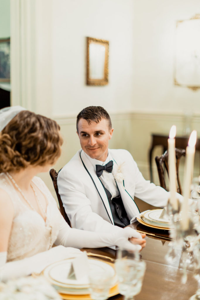Intimate 1920s Inspired Vow Renewal
