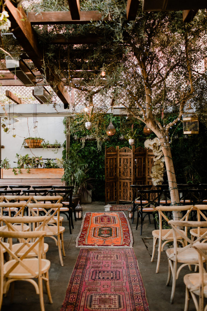 Intimate Ceremony Vintage Boho Los Angeles Wedding