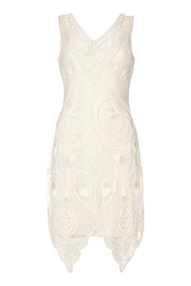 ivory flapper dress