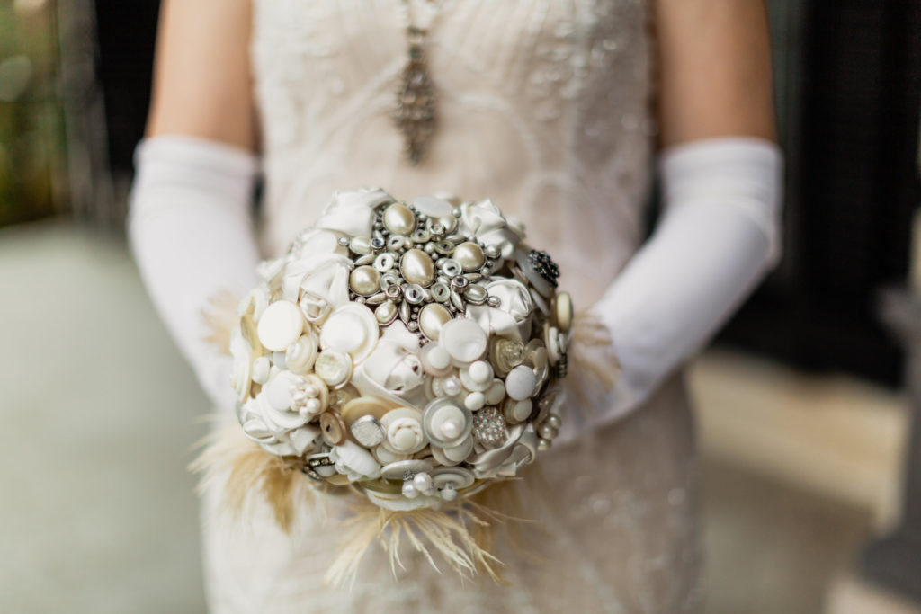 Ivory Brooch Bouquet