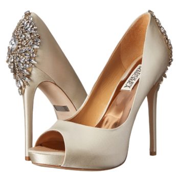 Ivory Embellished Art Deco Heels