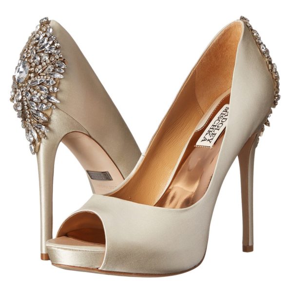 Ivory Embellished Art Deco Heels | Deco Shop