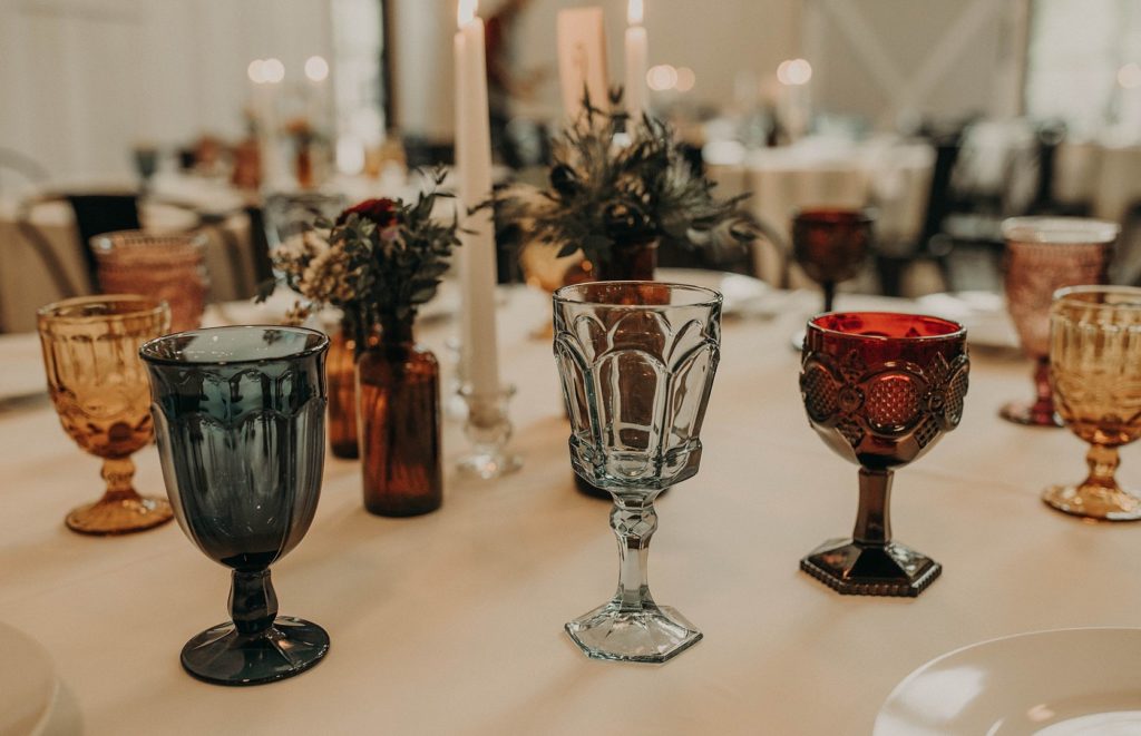 Jewel Tone Accents Vintage Barn Wedding