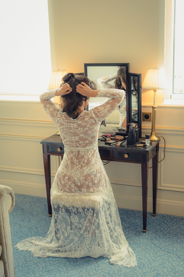 Lace Bridal Robe | Summer Paris Elopment