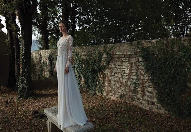 Lace Sleeve Wedding Gown || Berta